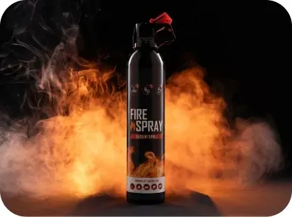 Bonpet Spray brandblusser in actie goud