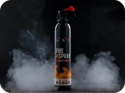 Bonpet Spray brandblusser in actie zwart