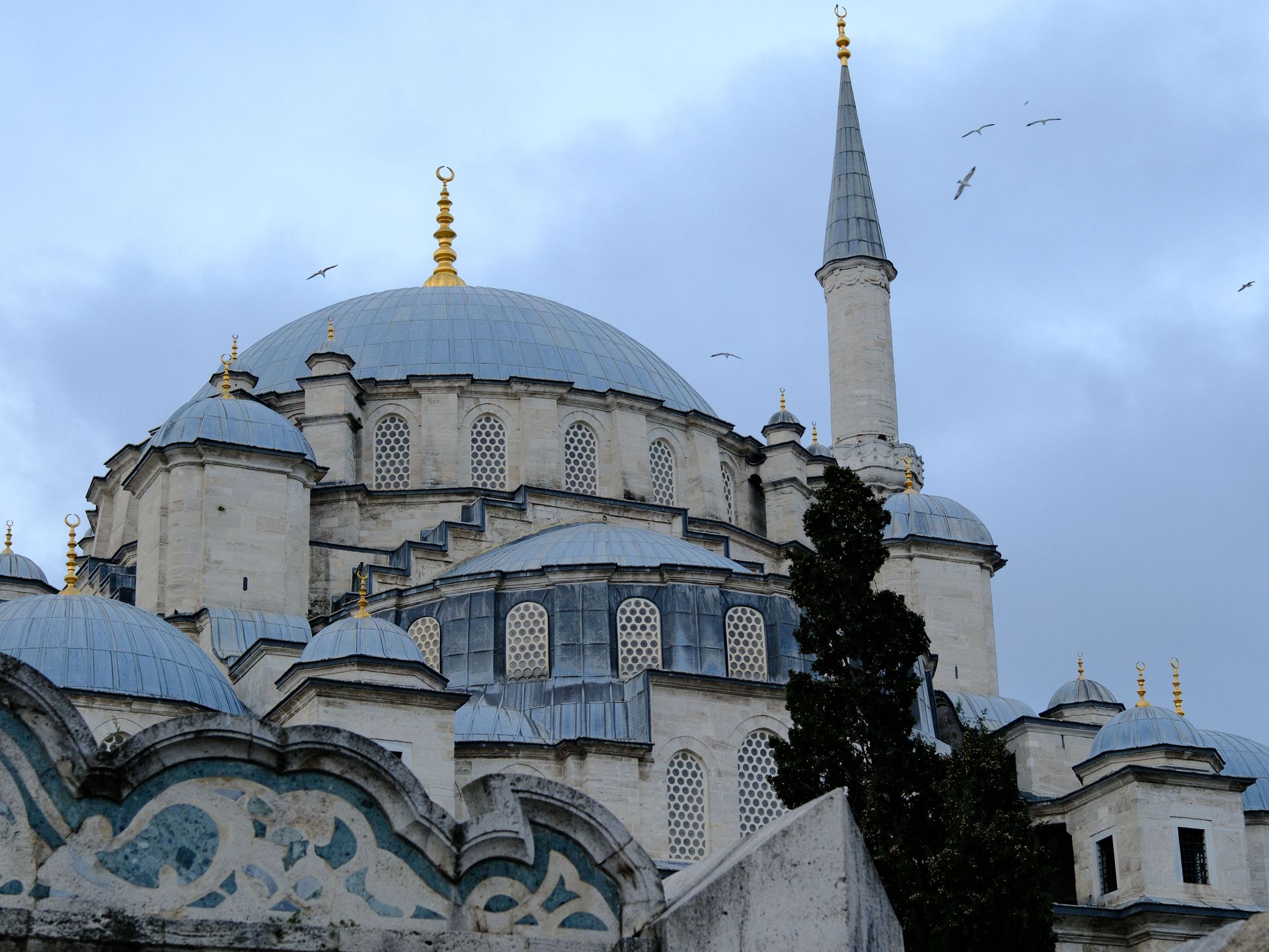 The iconic Blue Mosque and Hagia Sophia skyline in Istanbul Turkey for an Umrah stopover holiday