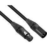 A pair of black microphone cables on a white background.