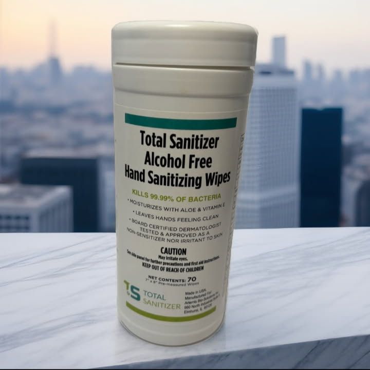 Total Sanitizer® ALCOHOL FREE CLOTH HAND WIPES