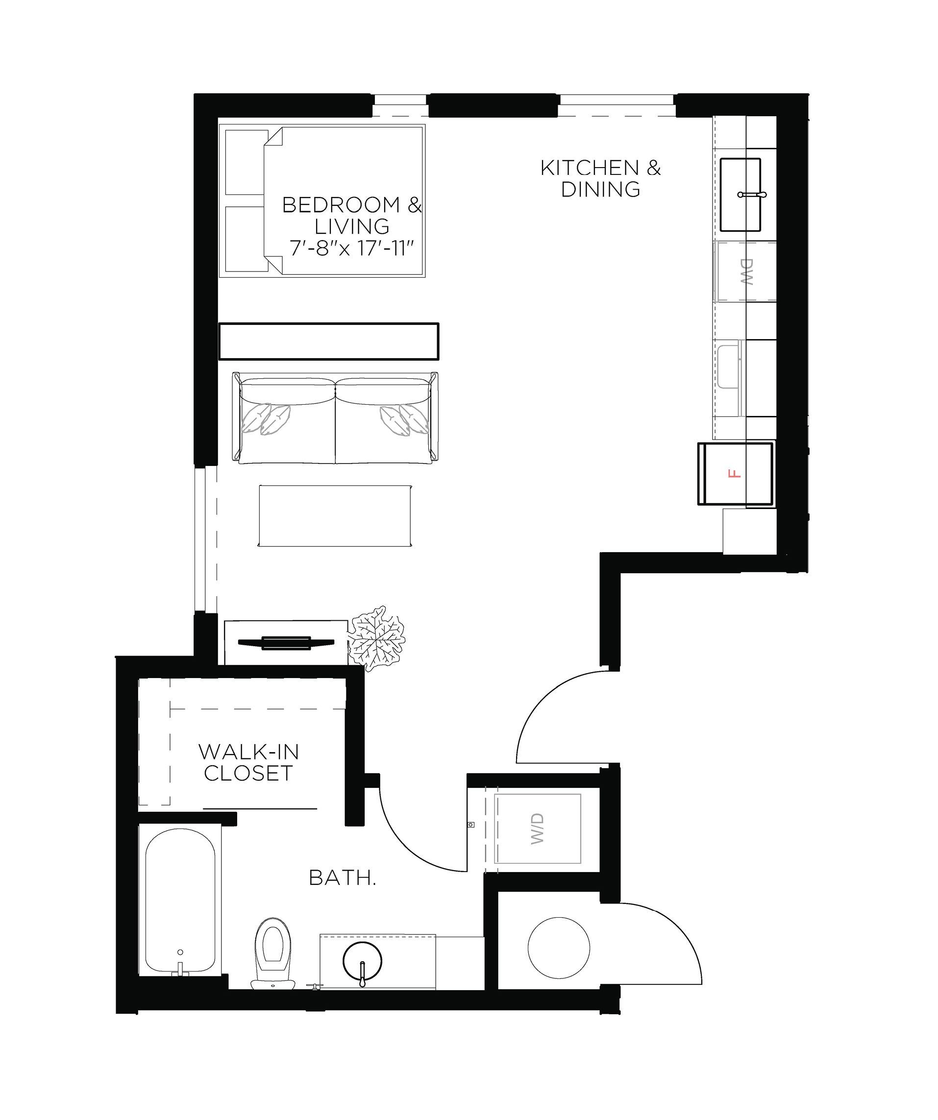 North Side Yard Studio S9 Floor Plan