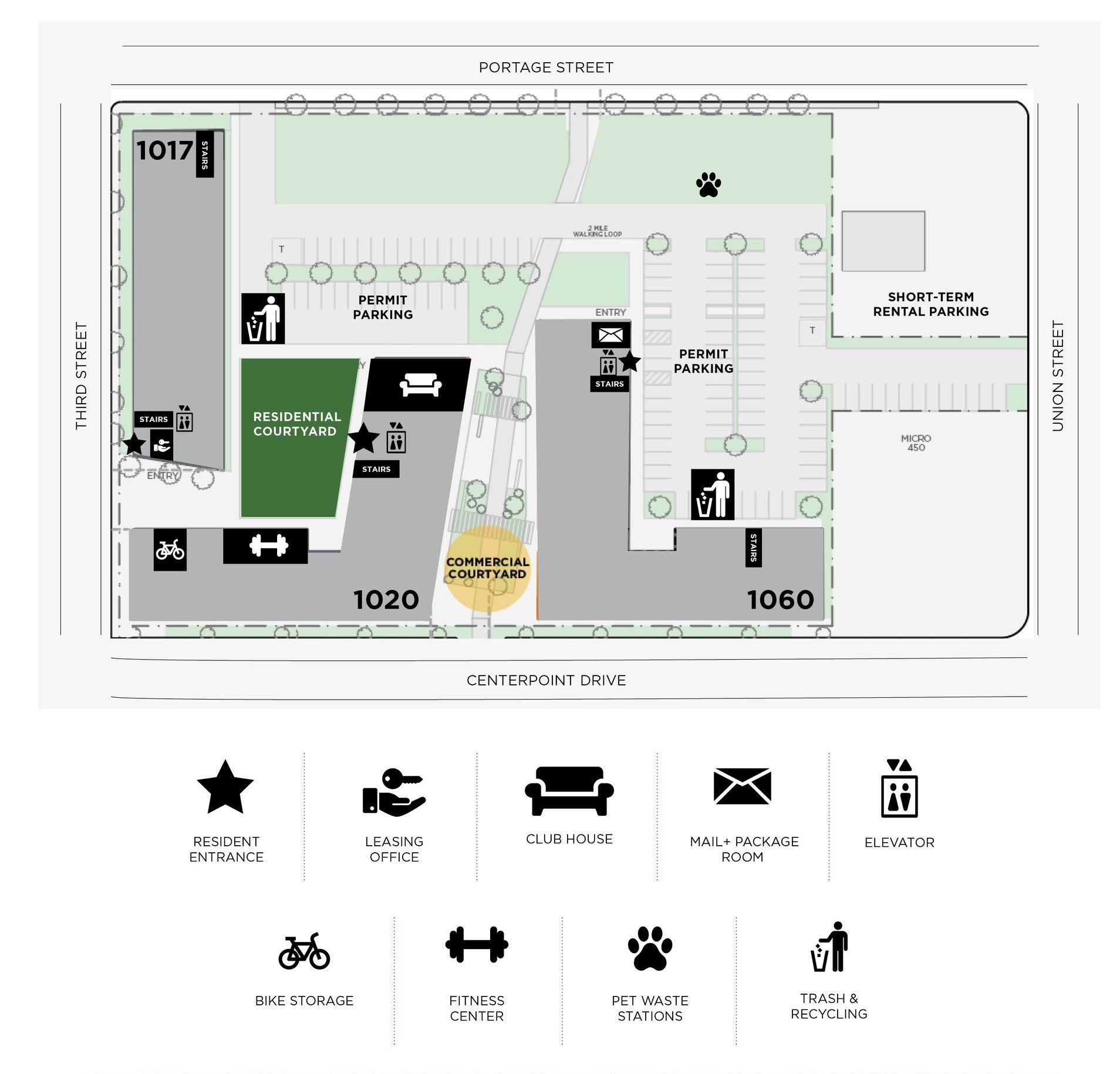 North Side Yard Apartments Property map
