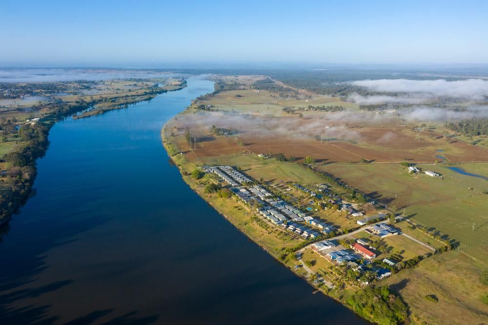 Aerial View Of A River — Richmond Valley Tyres In Woodburn, NSW