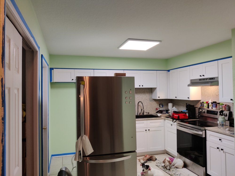 Interior painting prep – kitchen painting touch-ups Lakeland FL