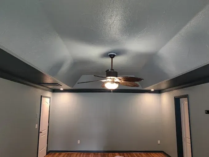 Ceiling fan installation in empty bedroom – Lakeland FL handyman