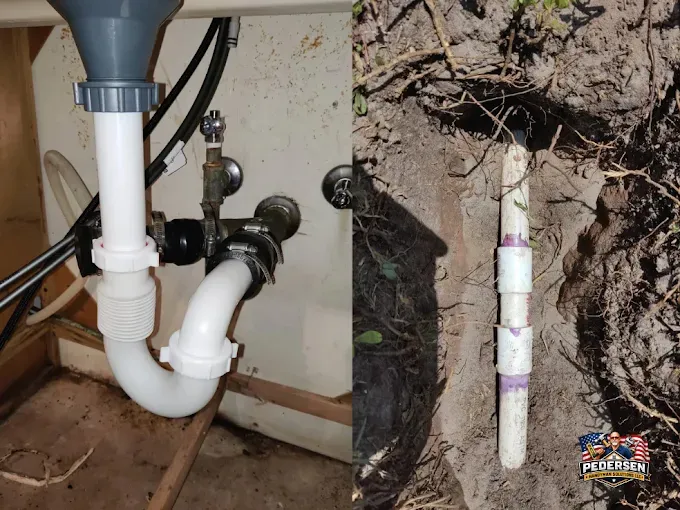 Light plumbing repair under kitchen sink – Pedersen Handyman Solutions, Lakeland FL