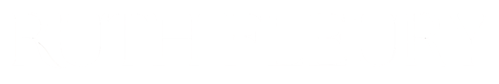 A white logo against a white background.