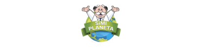 Mascota de dibujos animados sosteniendo un globo terráqueo sobre una pancarta verde que dice 