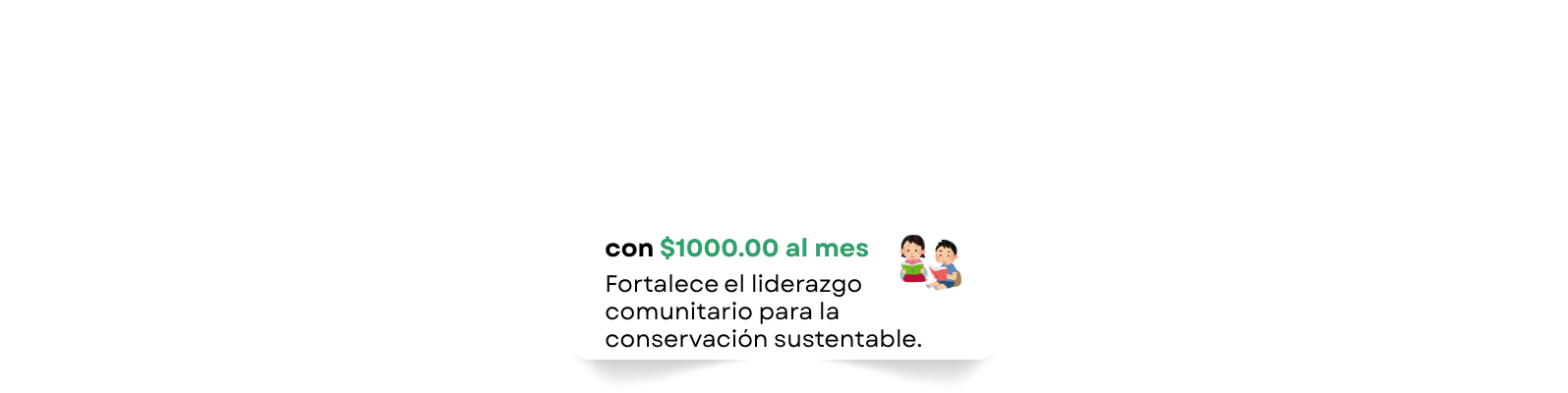 Captura de pantalla de un sitio web pequeño con texto verde y gris borroso y dos pequeños iconos de perfil a la derecha.