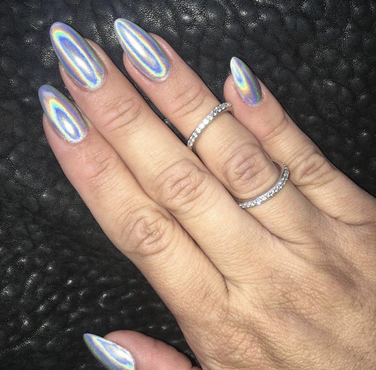 Silver Nail Art by Heather at Iconic Beauty Miami