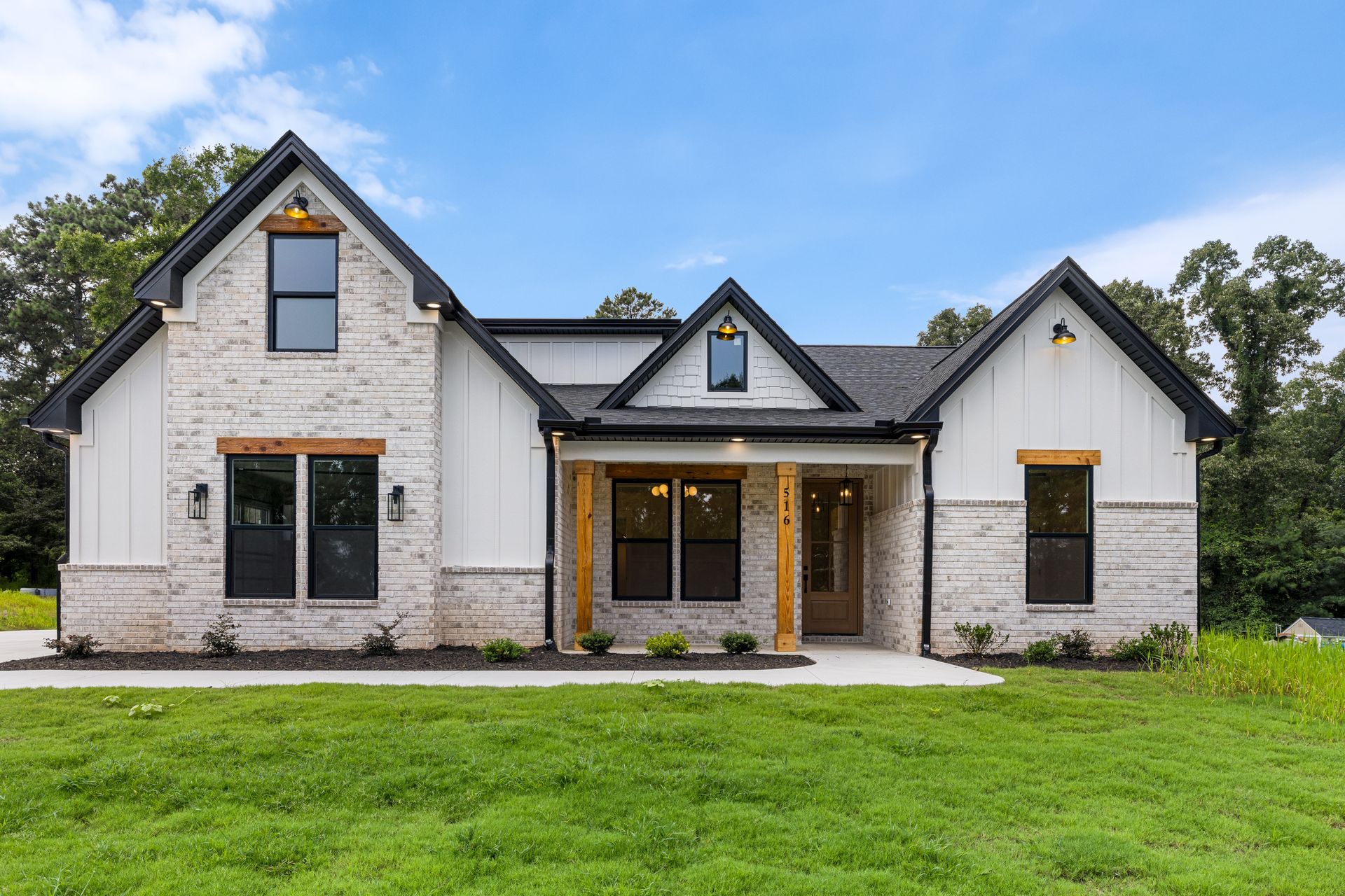 Craft Homes new construction home exterior at 516 Lakeside Drive in Anderson, South Carolina 