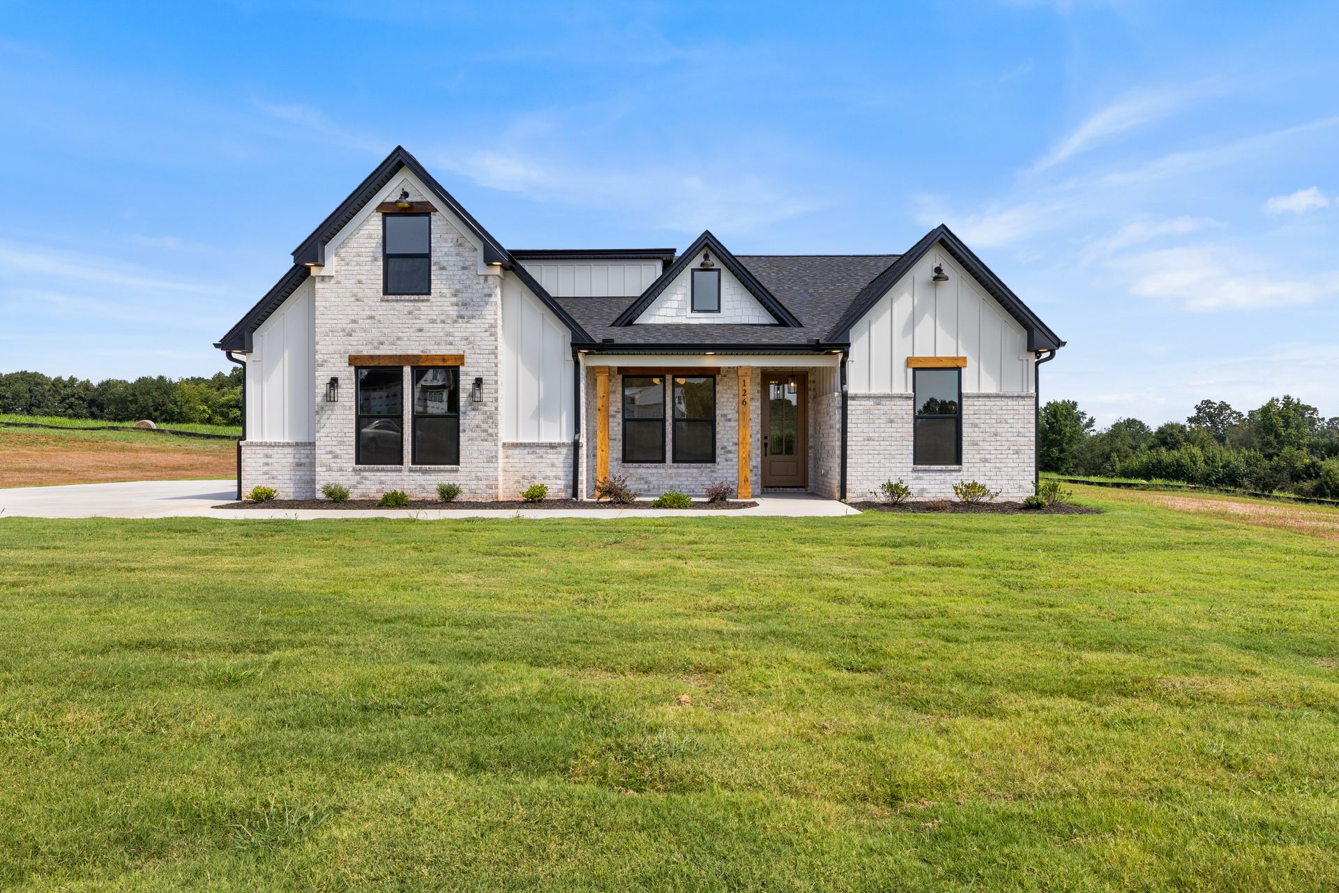 Craft Homes new construction home exterior at 126 Stone Creek Lane in Belton, South Carolina