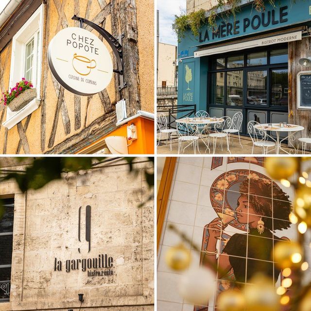 Nos restaurants partenaires à Bourges : Chez Popote, La Mère Poule, La Gargouille, Brasserie des Beaux-Arts