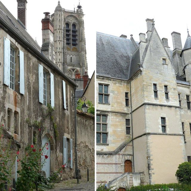 Vieille ville de Bourges, cathédrale Saint-Étienne et palais Jacques-Cœur