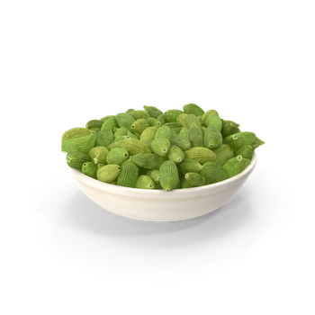 una ciotola bianca piena di gombo verde su sfondo bianco.