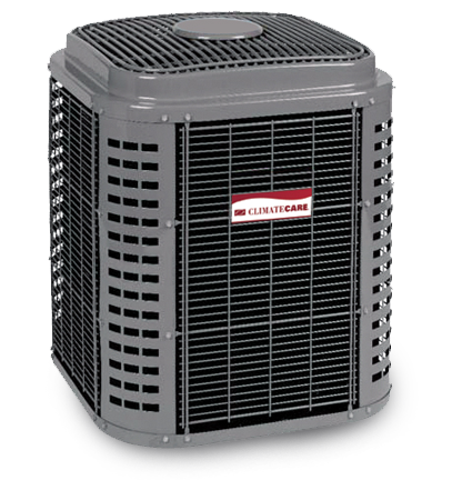 display of air conditioner unit needing repairs