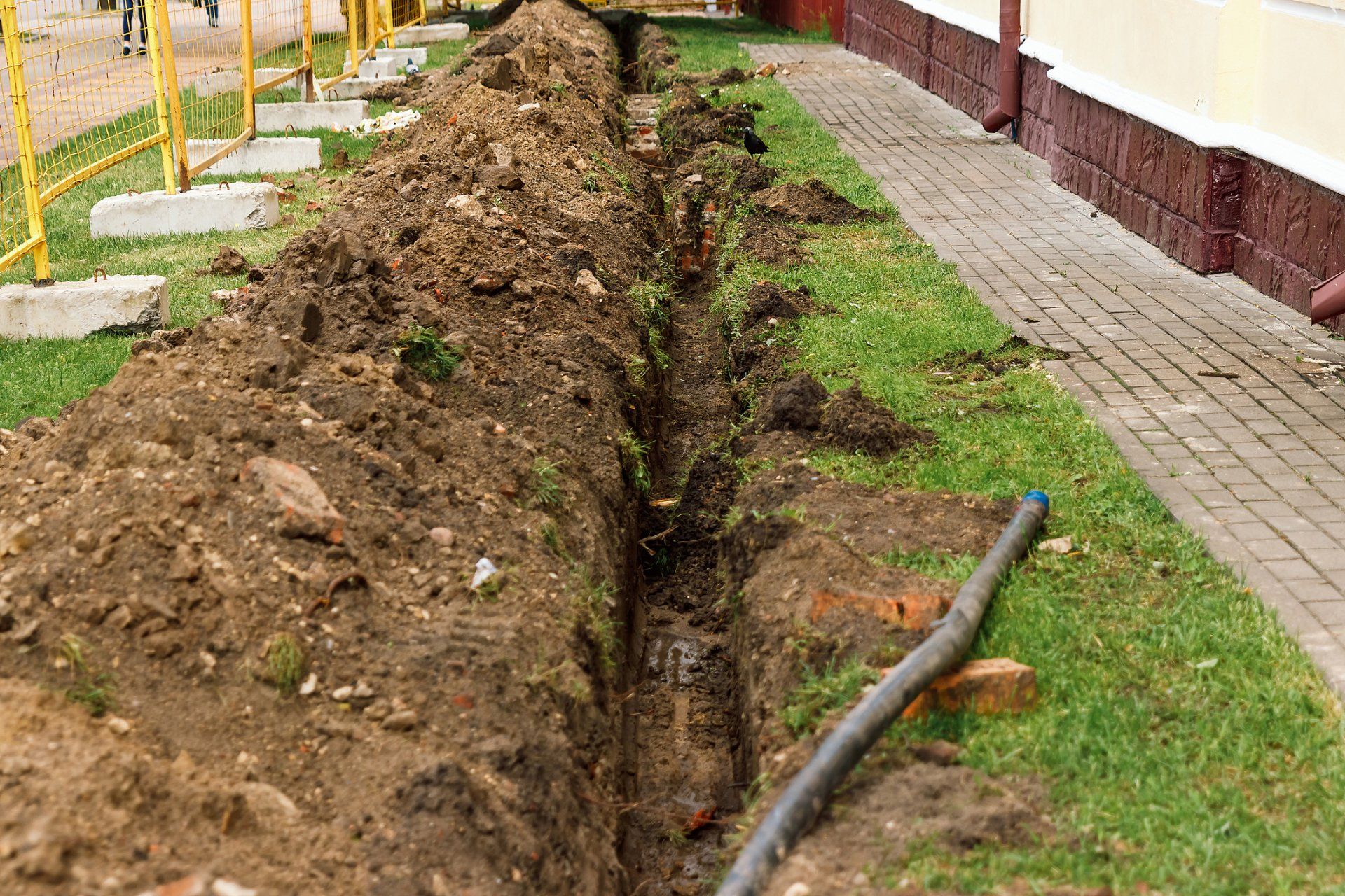 Connection Of The Construction Of Main City Water Blue Supply Pipeline - Allen, TX - Alpha Foundation Repair LLC