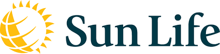 Sun Life logo: a yellow sun with a globe inside, and the words