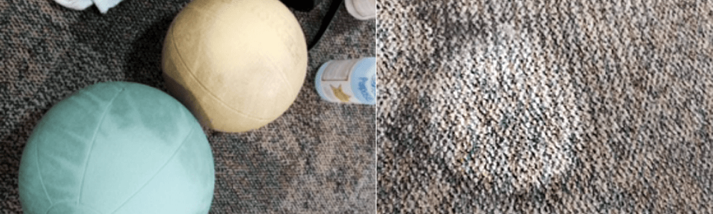 disinfected exercise balls