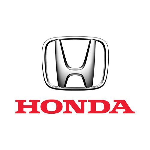 The honda logo is on a white background.
