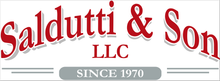 The logo for saldutti & son llc since 1970