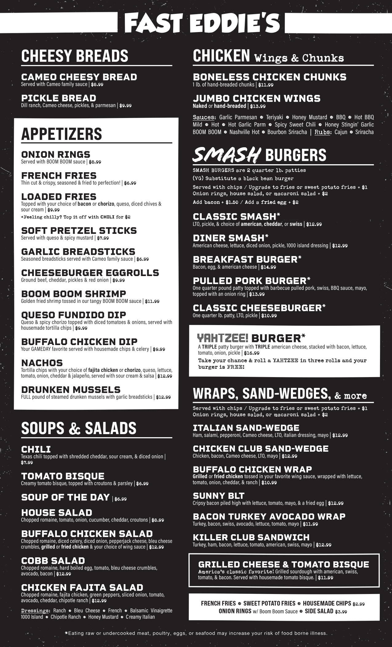 DineIn Menu [Cameo Pizza] Catawba/Port Clinton, Ohio