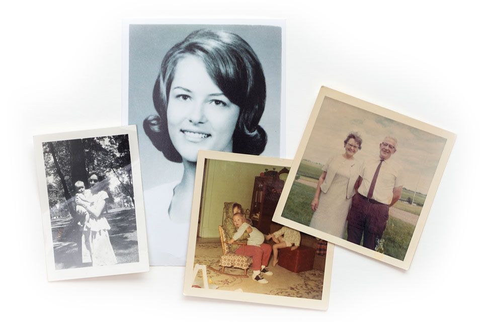 A group of printed portraits circa 1940s to 1960s.
