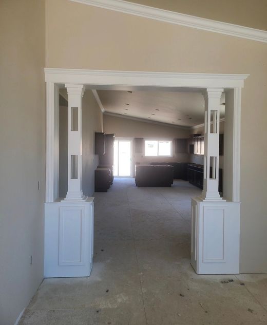 Custom wood arch