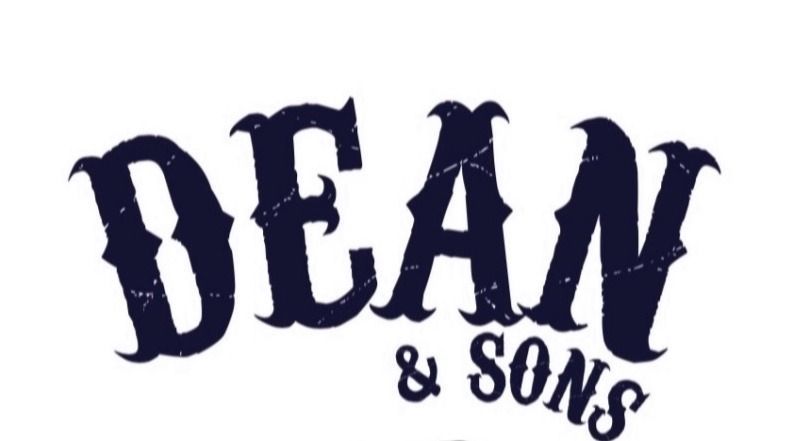 A logo for dean and sons is shown on a white background