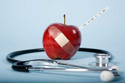 Apple and stethascope