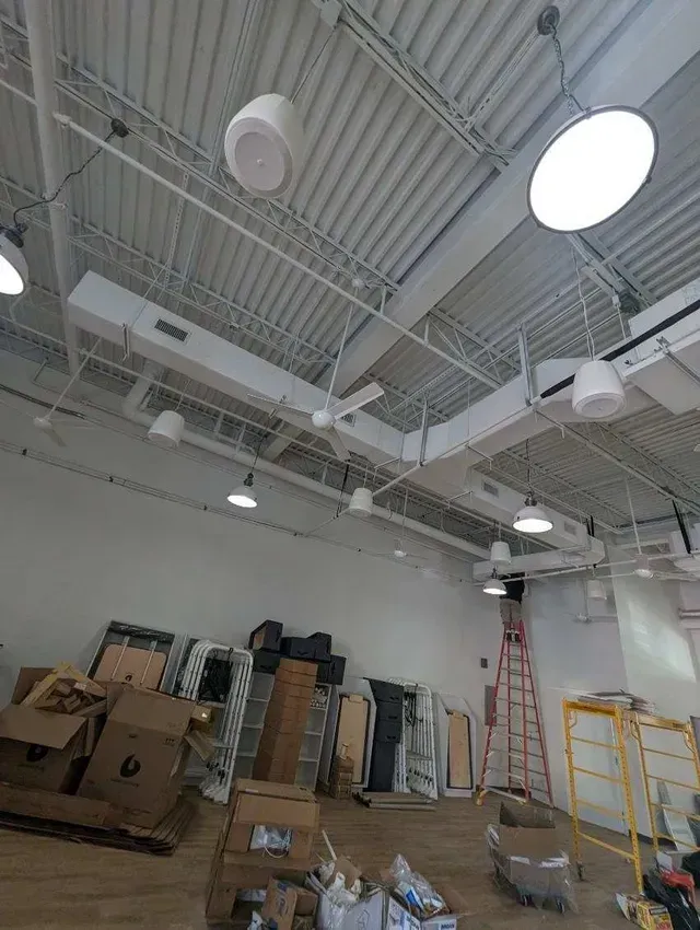 Hvac Contractor Bradenton - A large room with a lot of boxes on the floor and ceiling.