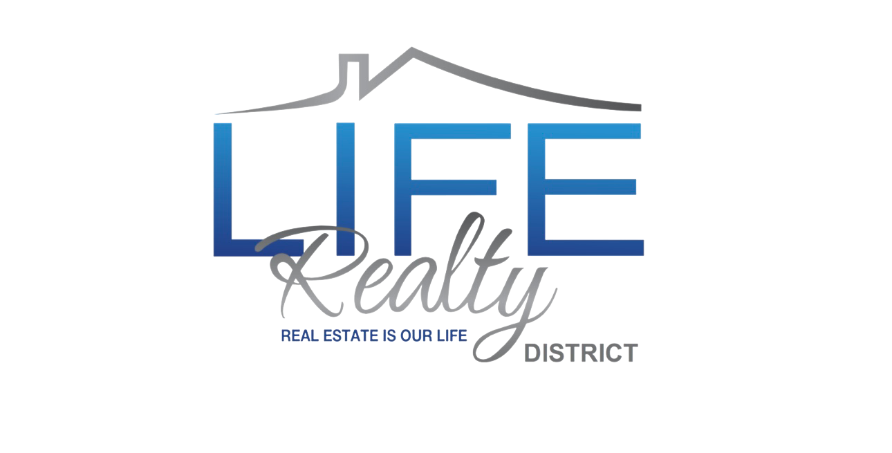 Life Realty logo in blue and gray with a house roof outline and the tagline 