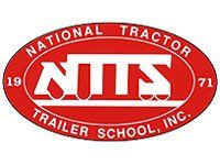 National Tractor Trailer School logo: red oval with white text 