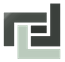 Monogramma astratto in bianco e nero con lettere intrecciate MJS.