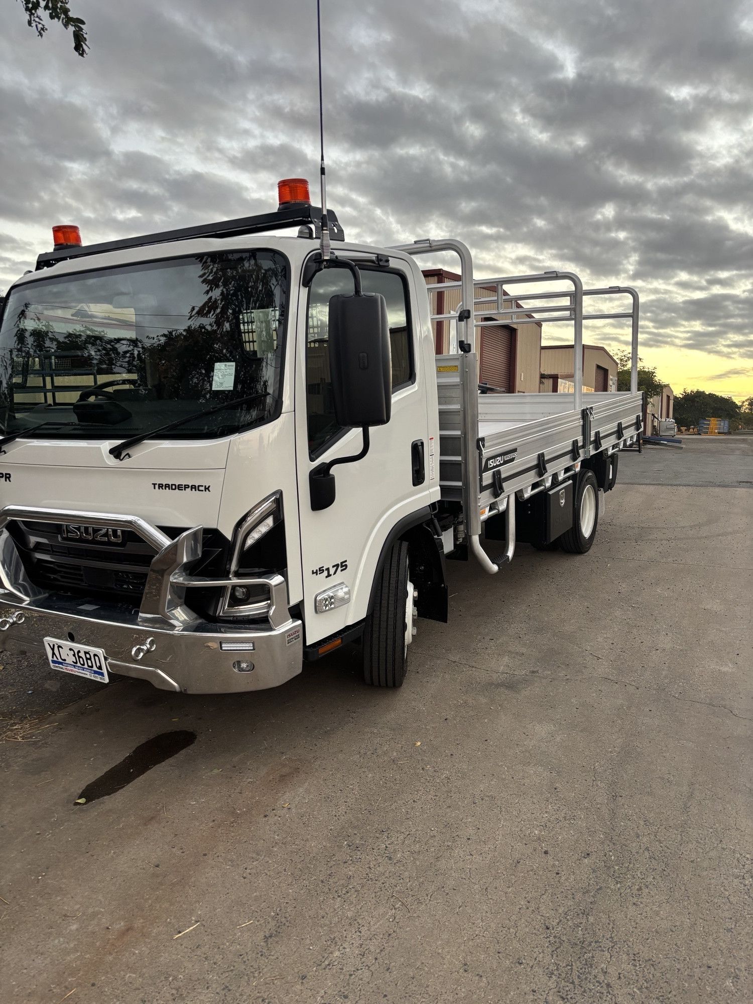 White Work Truck with Cloudy Background — Harris Engineering Services CQ In Gracemere, QLD