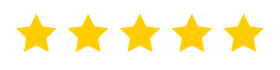Five yellow stars, arranged in a row.