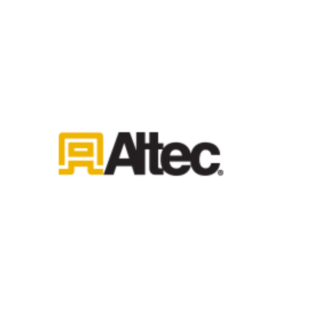 Atec logo in black and yellow on a white background