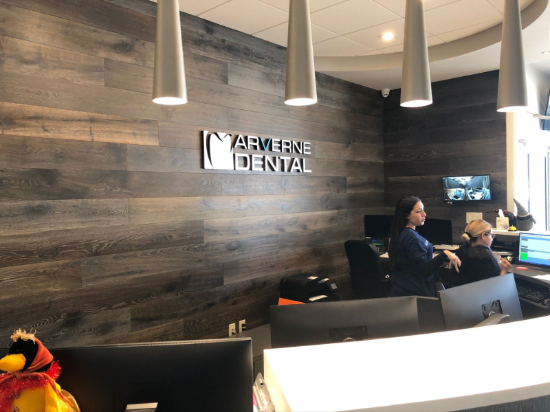 Reception area of 