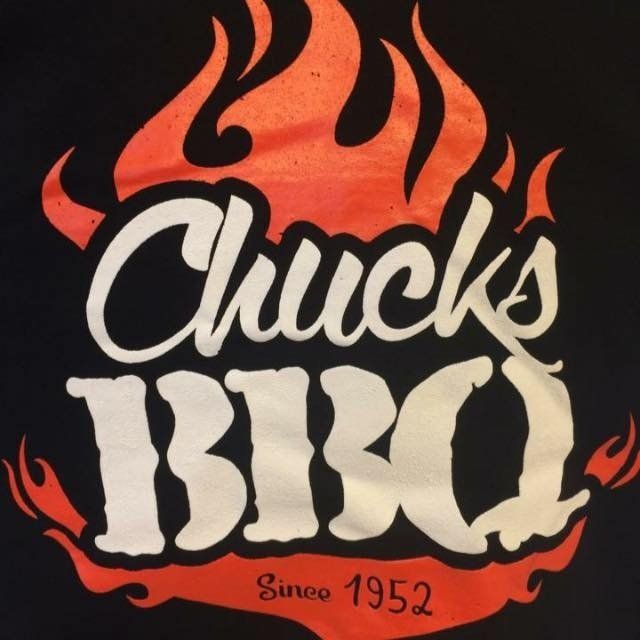 A logo for chuck 's bbq since 1952