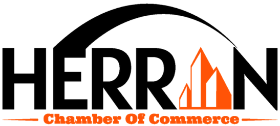A logo for the herrn chamber of commerce
