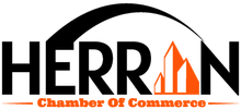 A logo for the herrn chamber of commerce