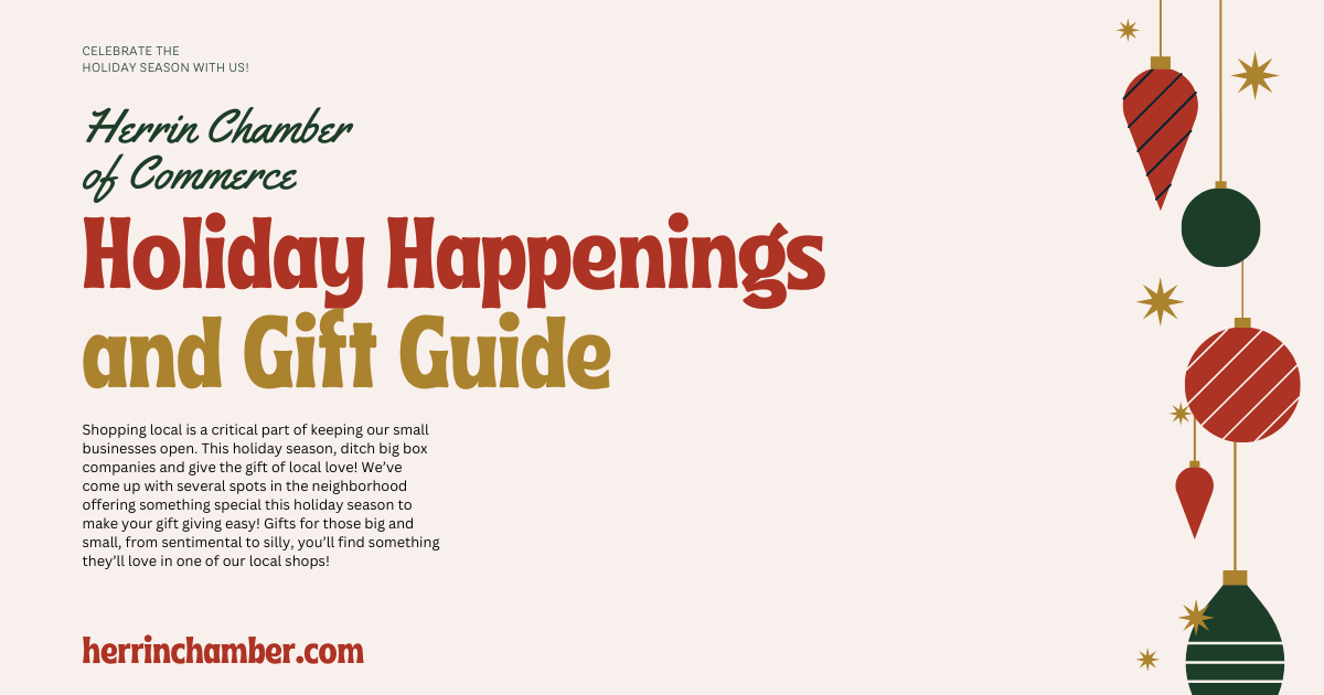 A holiday happenings and gift guide from the harris chamber of commerce