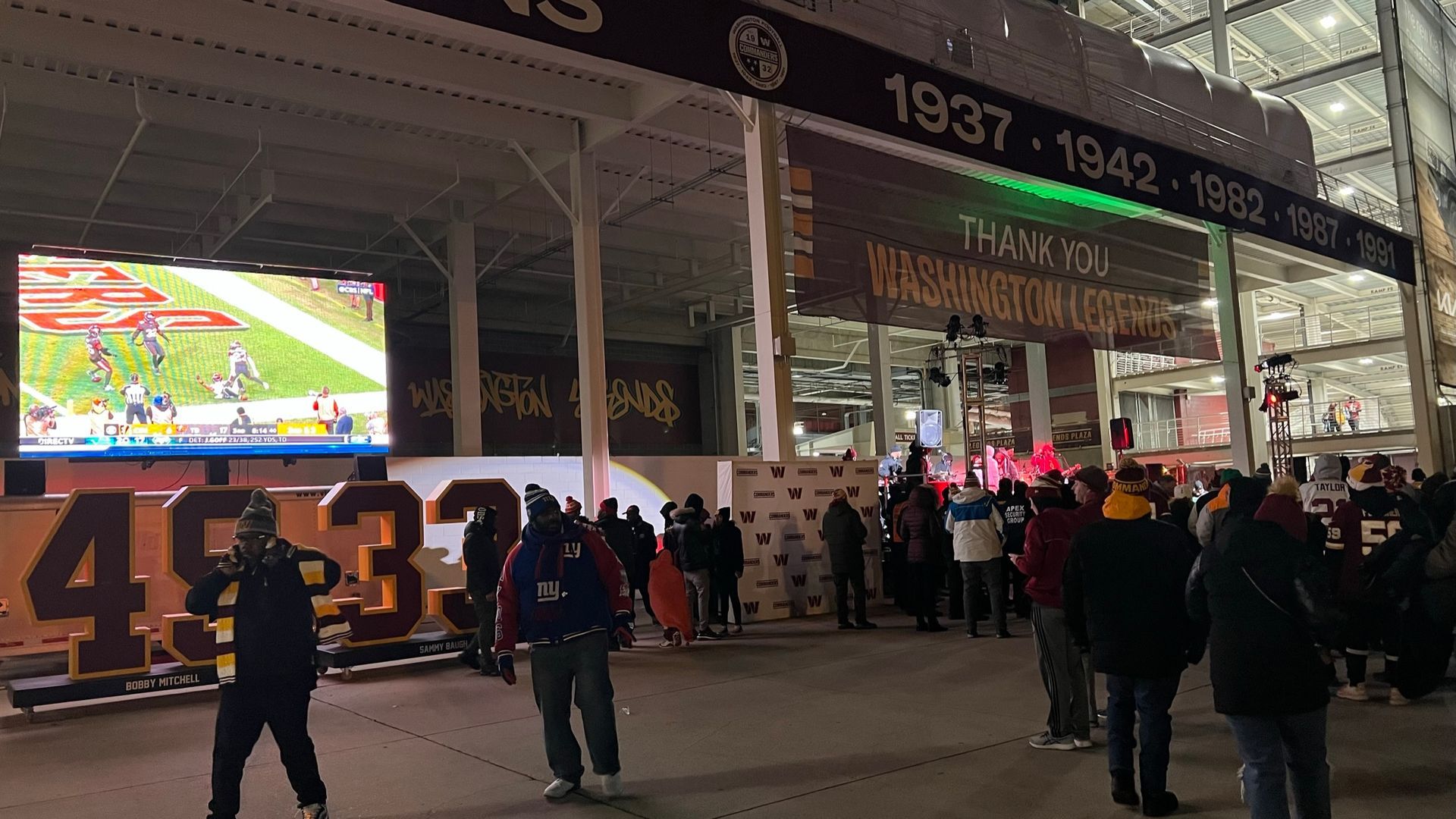 14x8 LED trailer at Sporting Event Washington DC