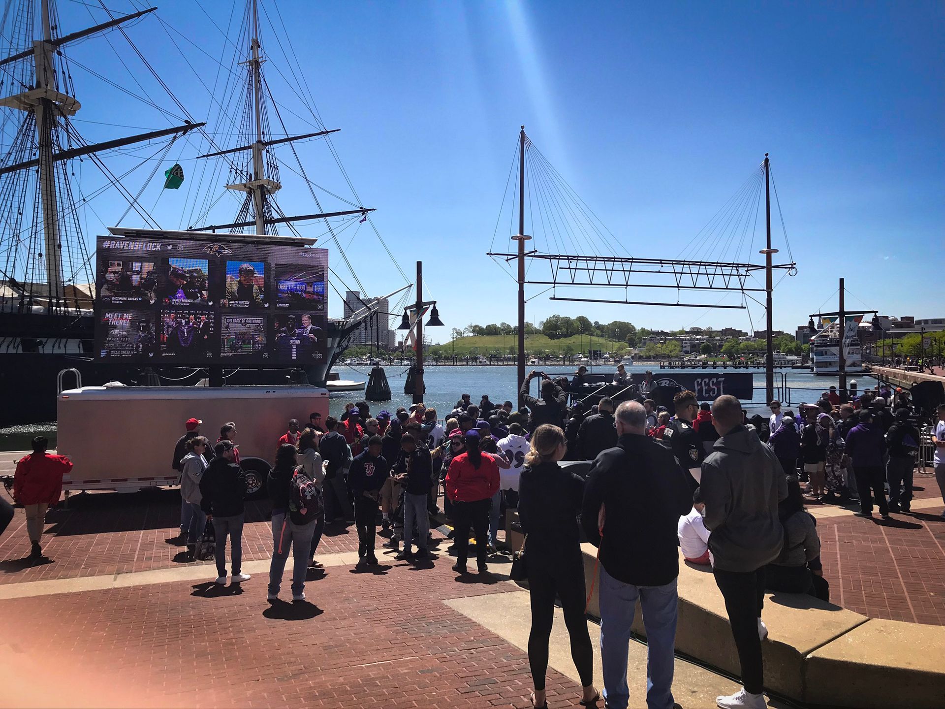 Mobile LED Trailer 14x8 at The Inner Harbor Baltimore Maryland