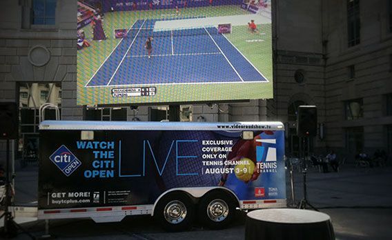 Mobile LED Trailer 14x8 in Maryland Sporting Watch Party