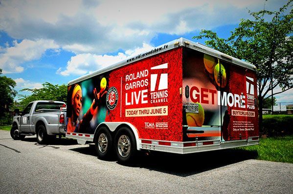 Mobile LED Video Wall Trailer 14x8 Washington DC Sports Event