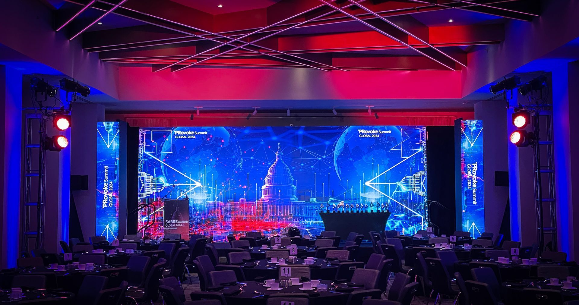 LED Wall Recience 1.9mm Stage Backdrop Corporate Event Hotel Washington DC