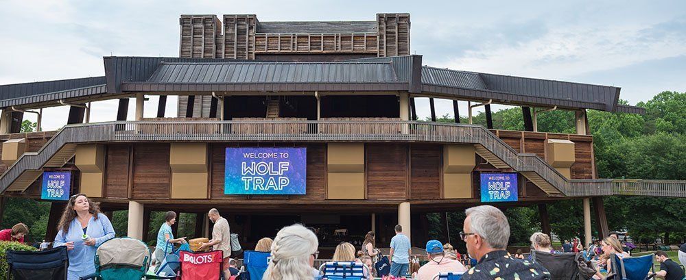 LED Wall Screen Stage Install Outdoor Concert Staging Wolftrap