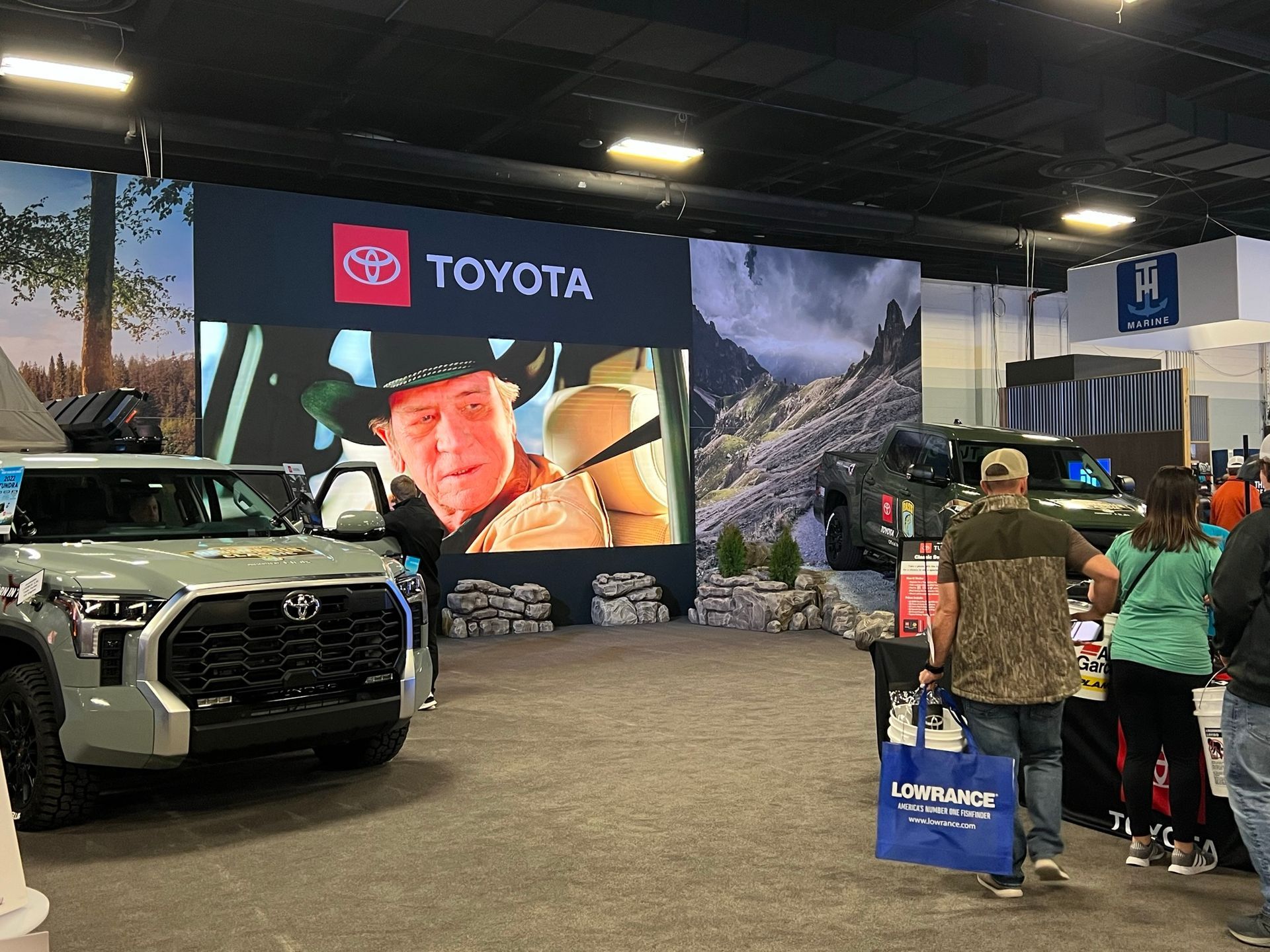 LED Wall at Toyota Car Show Display Wide